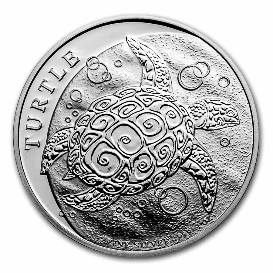 2022 Niue 1 oz Silver $2 Hawksbill Turtle BU