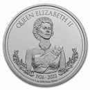 2022 Niue 1 oz Silver $2 Queen Elizabeth II Memorial Coin