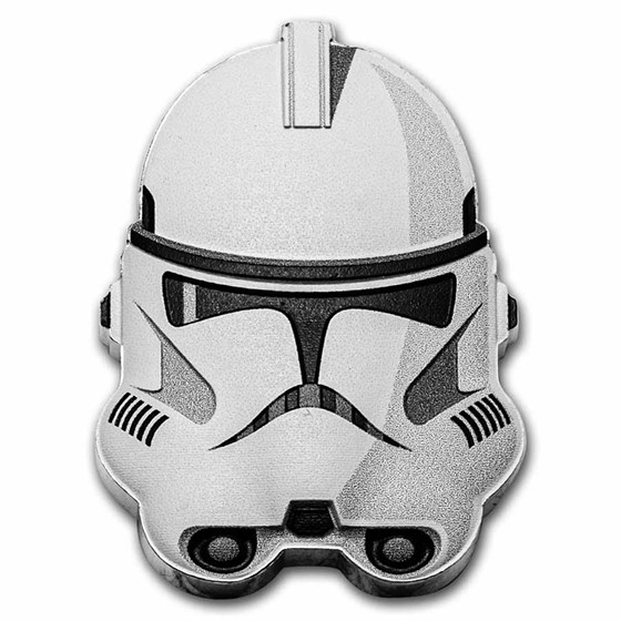 2022 Niue 1 oz Silver $2 Star Wars Faces: Clone Trooper 2 2022 Niue 1 oz Silver $2 Star Wars Faces: Clone Trooper 2