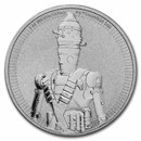 2022 Niue 1 oz Silver $2 Star Wars: IG-11 BU