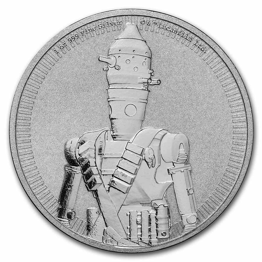 2022 Niue 1 oz Silver $2 Star Wars: IG-11 BU