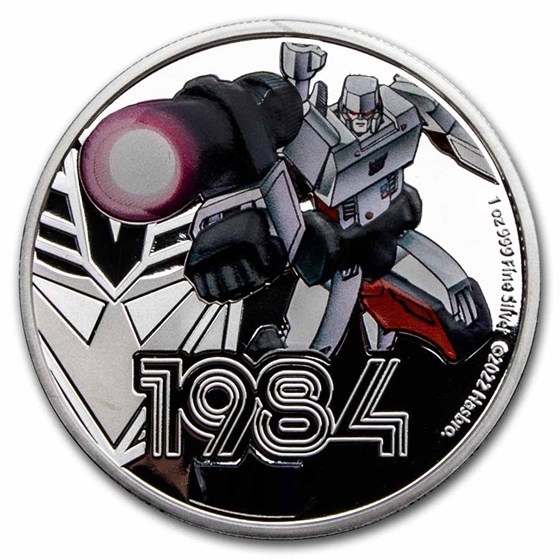 2022 Niue 1 oz Silver $2 Transformers Series: Megatron 2022 Niue 1 oz Silver $2 Transformers Series: Megatron
