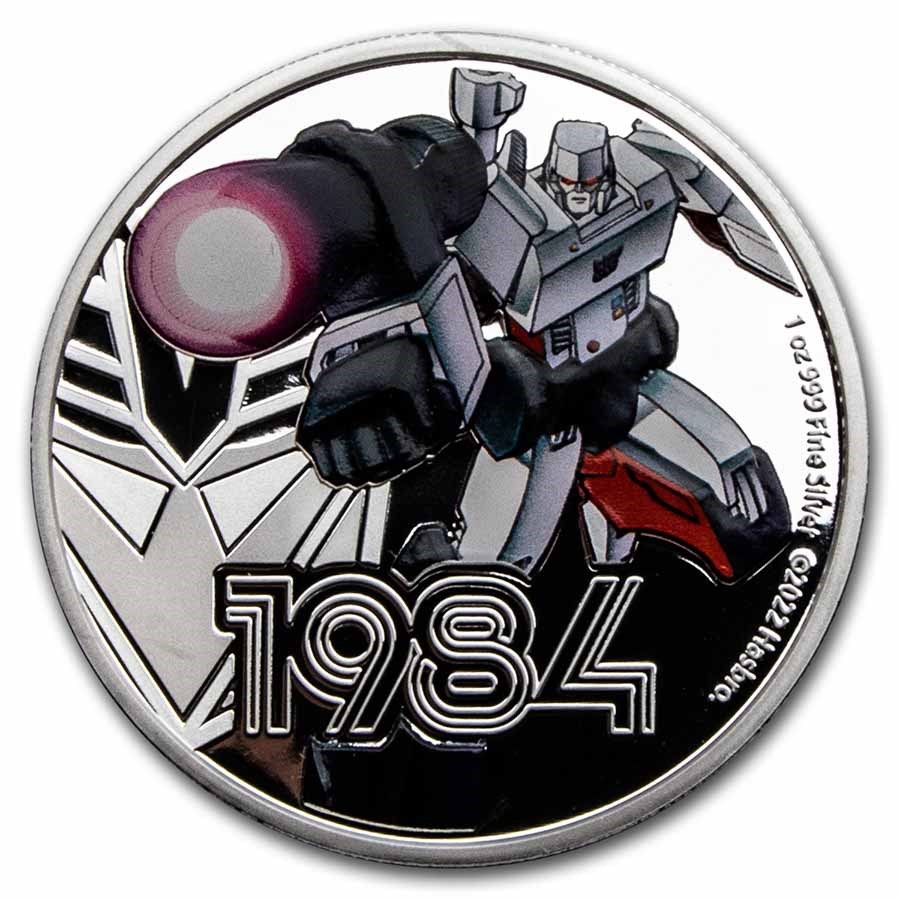 2022 Niue 1 oz Silver $2 Transformers Series: Megatron