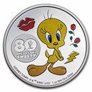 2022 Niue 1 oz Silver $2 Tweety 80th Anniversary Coin