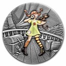 2022 Niue 1 oz Silver Antique Fairy Tales: Monkey Girl