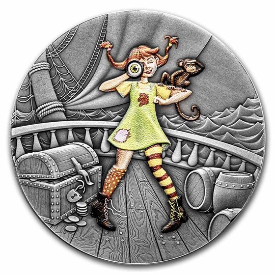 2022 Niue 1 oz Silver Antique Fairy Tales: Monkey Girl 2022 Niue 1 oz Silver Antique Fairy Tales: Monkey Girl