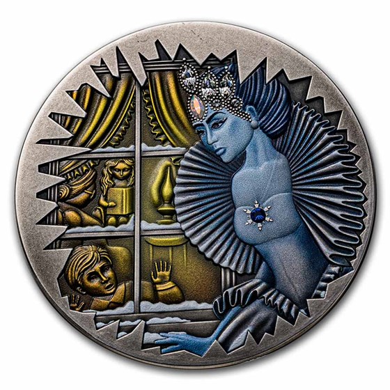 2022 Niue 1 oz Silver Antique Fairy Tales: The Snow Queen 2022 Niue 1 oz Silver Antique Fairy Tales: The Snow Queen
