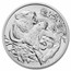 2022 Niue 1 oz Silver Apex Predators: Cougar vs Bear BU