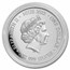 2022 Niue 1 oz Silver Apex Predators: Komodo Dragon vs Tiger BU