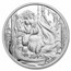 2022 Niue 1 oz Silver Apex Predators: Komodo Dragon vs Tiger BU