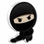 2022 Niue 1 oz Silver Chibi Coin Warriors of History: Ninja