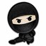 2022 Niue 1 oz Silver Chibi Coin Warriors of History: Ninja