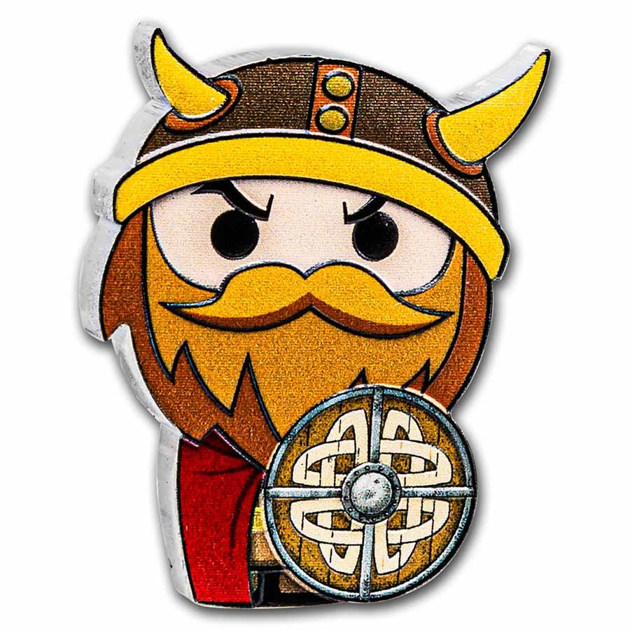 2022 Niue 1 oz Silver Chibi Coin Warriors of History: Viking