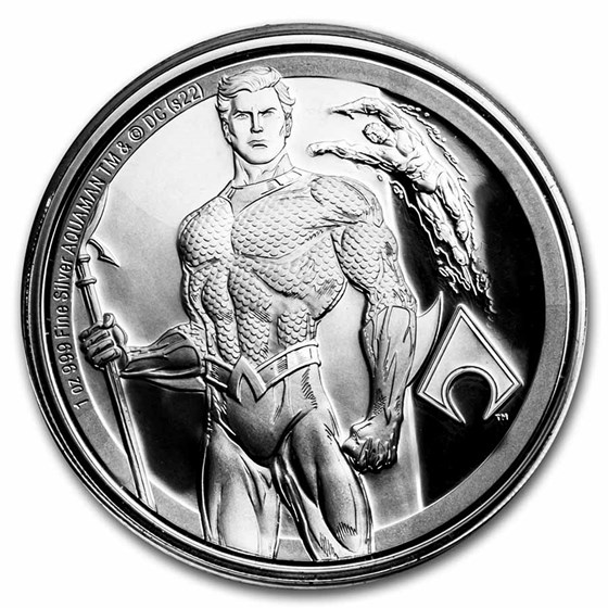 2022 Niue 1 oz Silver Coin $2 DC Classics: AQUAMAN™ 2022 Niue 1 oz Silver Coin $2 DC Classics: AQUAMAN™