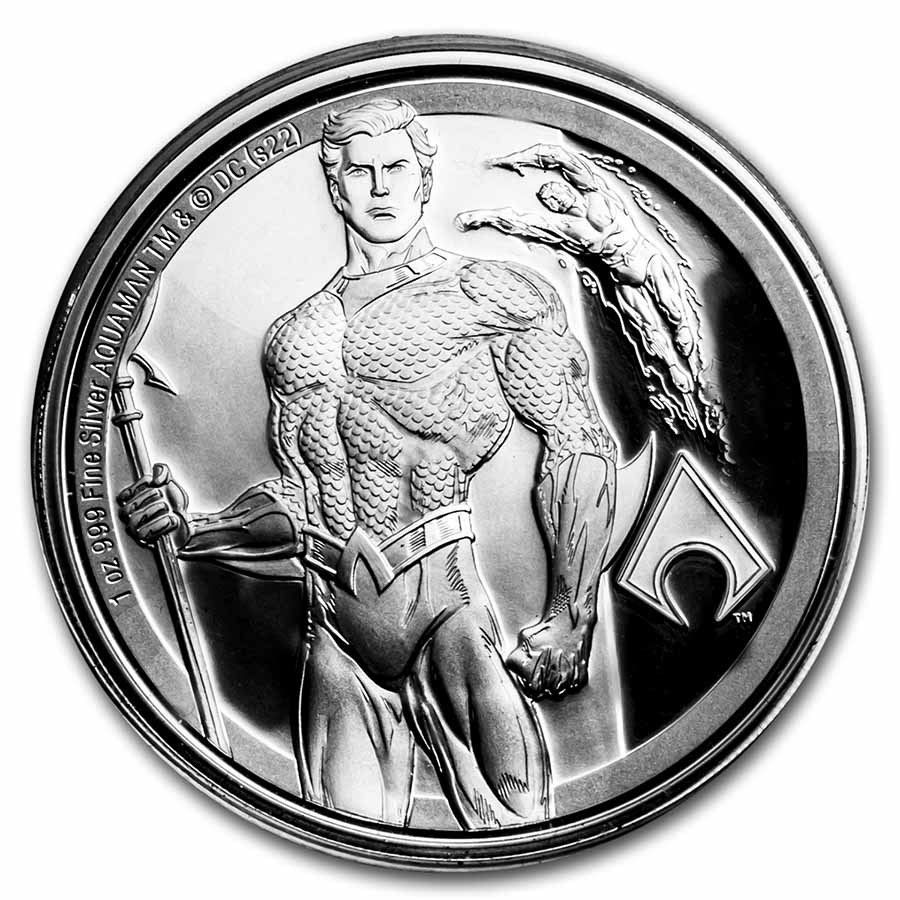 2022 Niue 1 oz Silver Coin $2 DC Classics: AQUAMAN™