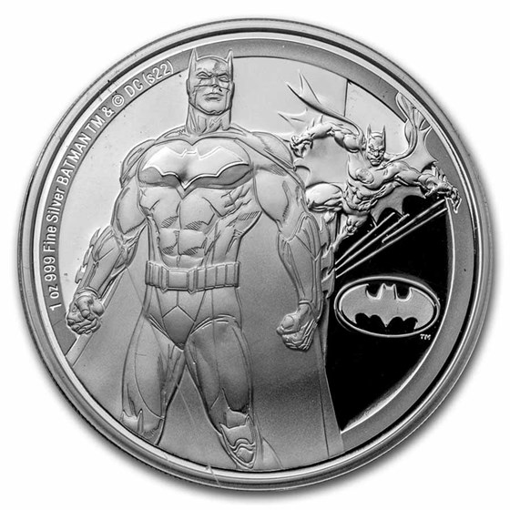 2022 Niue 1 oz Silver Coin $2 DC Classics: BATMAN™ 2022 Niue 1 oz Silver Coin $2 DC Classics: BATMAN™