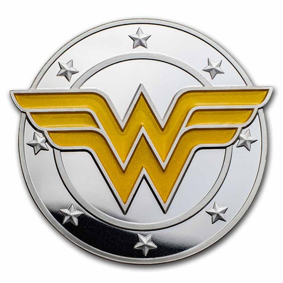 2022 Niue 1 oz Silver Coin $2 DC Heroes: WONDER WOMAN™ Logo 2022 Niue 1 oz Silver Coin $2 DC Heroes: WONDER WOMAN™ Logo