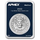 2022 Niue 1 oz Silver Czech Lion (MintDirect® Single)