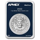 2022 Niue 1 oz Silver Czech Lion (MintDirect® Single) 2022 Niue 1 oz Silver Czech Lion (MintDirect® Single)