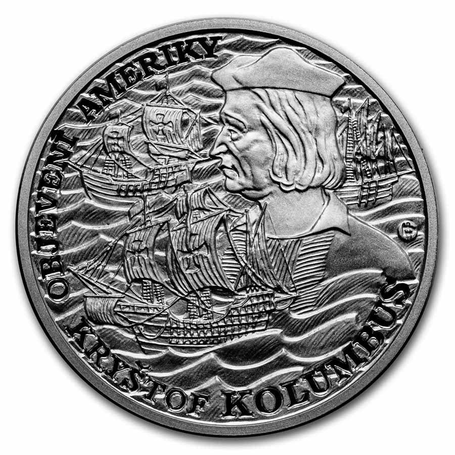2022 Niue 1 oz Silver Discovery of America: Christopher Columbus