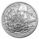 2022 Niue 1 oz Silver Discovery of America: Leif Erikson
