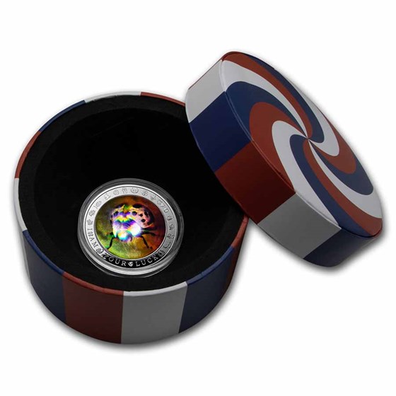 Buy 2022 Niue 1 oz Silver I Am Your Lucky Ladybug 3D Hologram Coin | APMEX