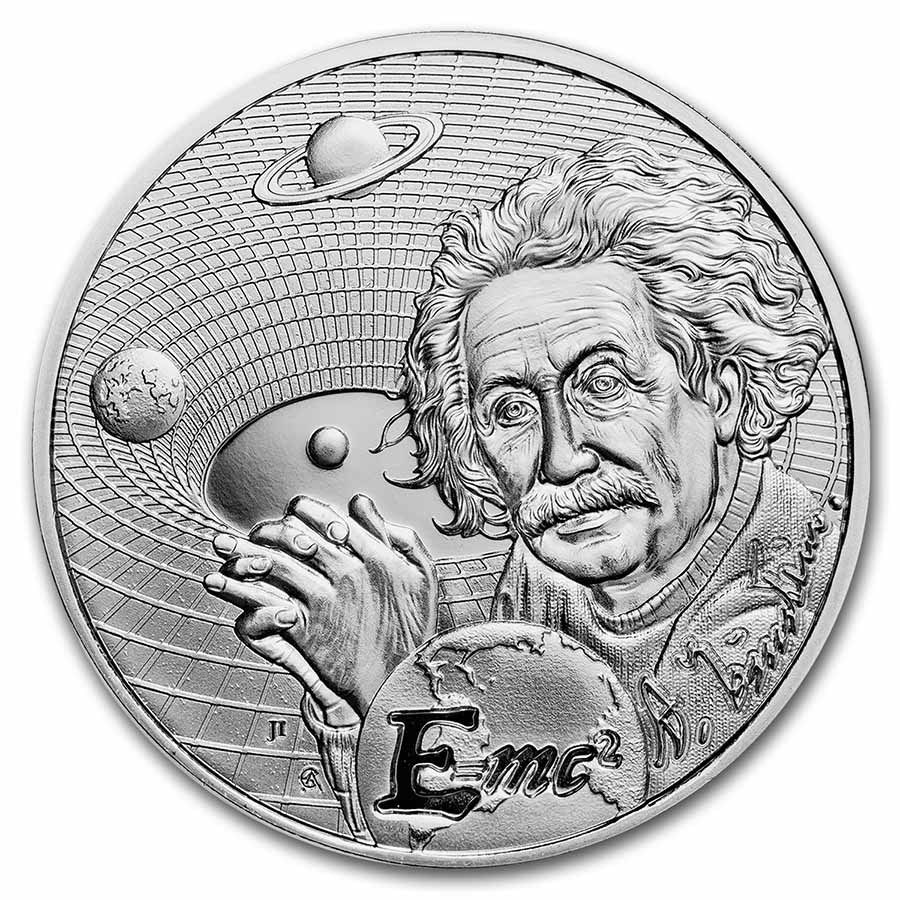 2022 Niue 1 oz Silver Icons of Inspiration Einstein Proof