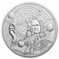 2022 Niue 1 oz Silver Icons of Inspiration: Isaac Newton BU