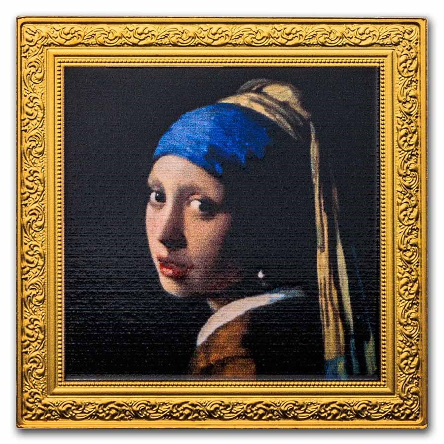 2022 Niue 1 oz Silver Johannes Vermeer: Girl with a Pearl Earring
