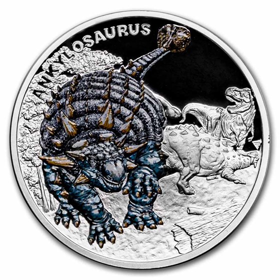 2022 Niue 1 oz Silver Prehistoric World: Ankylosaurus 2022 Niue 1 oz Silver Prehistoric World: Ankylosaurus
