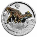 2022 Niue 1 oz Silver Prehistoric World: Pachycephalosaurus