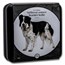 2022 Niue 1 oz Silver Proof Dog Breeds: Border Collie