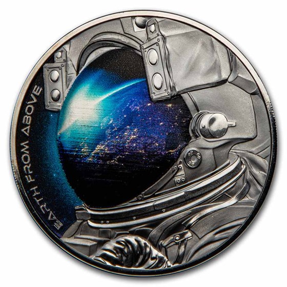 2022 Niue 1 oz Silver Proof Earth From Above