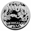 2022 Niue 1 oz Silver Proof The Jungle Book: Mowgli and Kaa