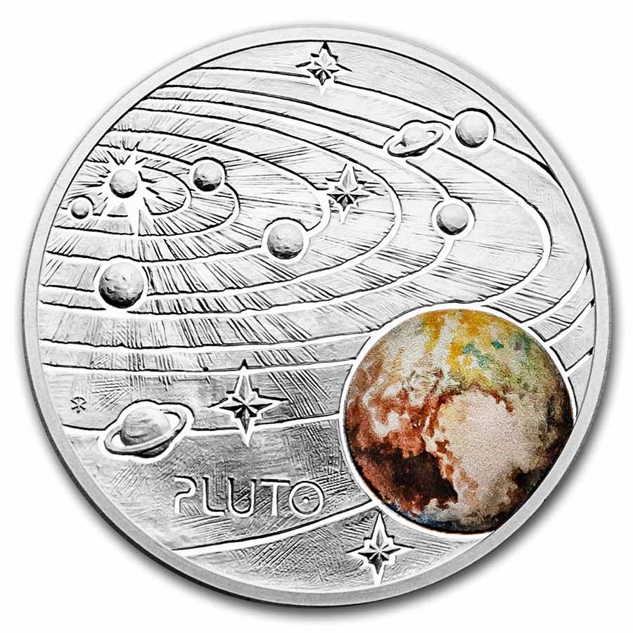 2022 Niue 1 oz Silver Proof The Milky Way: Pluto