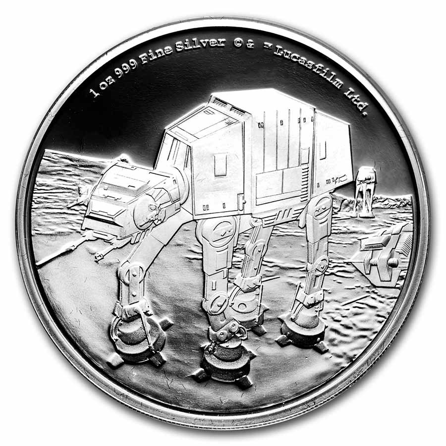 2022 Niue 1 oz Silver Star Wars AT-AT Walker (Box & COA)