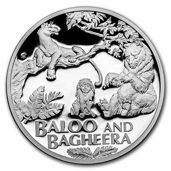 2022 Niue 1 oz Silver The Jungle Book: Bear Baloo and Bagheera 2022 Niue 1 oz Silver The Jungle Book: Bear Baloo and Bagheera