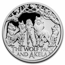 2022 Niue 1 oz Silver The Jungle Book: The Wolf Pack and Akela