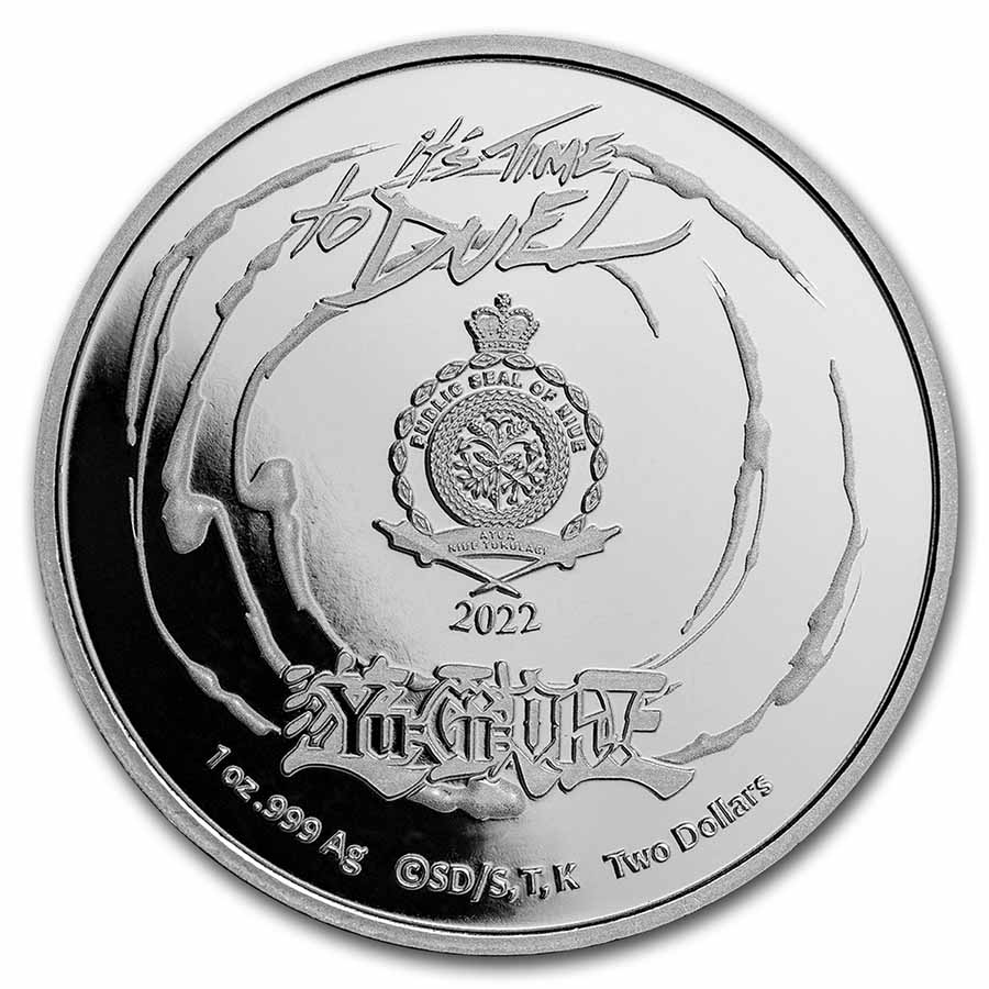 Buy 2022 NU 1 oz Ag Yu-Gi-Oh! Flip Coin 25th Ann TEP | APMEX