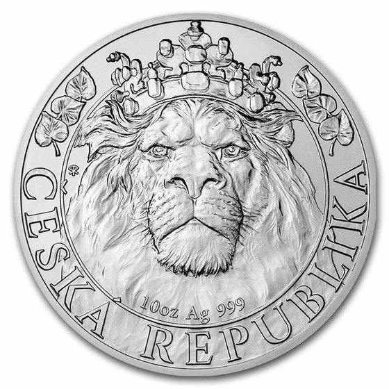 2022 Niue 10 oz Silver Czech Lion BU 2022 Niue 10 oz Silver Czech Lion BU