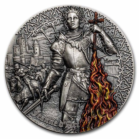 2022 Niue 2 oz Antique Heroines; Jeanne d' Arc (Joan of Arc) 2022 Niue 2 oz Antique Heroines; Jeanne d' Arc (Joan of Arc)