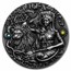 2022 Niue 2 oz Antique Silver Greek Titans; Rhea