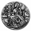 2022 Niue 2 oz Antique Silver Roman Gods: Juno