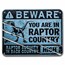 2022 Niue 2 oz Silver $5 Jurassic World Dominion Raptor Sign Coin