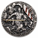 2022 Niue 2 oz Silver Antique Camelot: Sir Lancelot