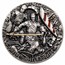 2022 Niue 2 oz Silver Antique Camelot: Sir Lancelot