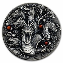 Buy 2022 Niue 2 oz Silver Antique Dragons (Greek Dragon - Ladon ..., حجم الصورة 210x210