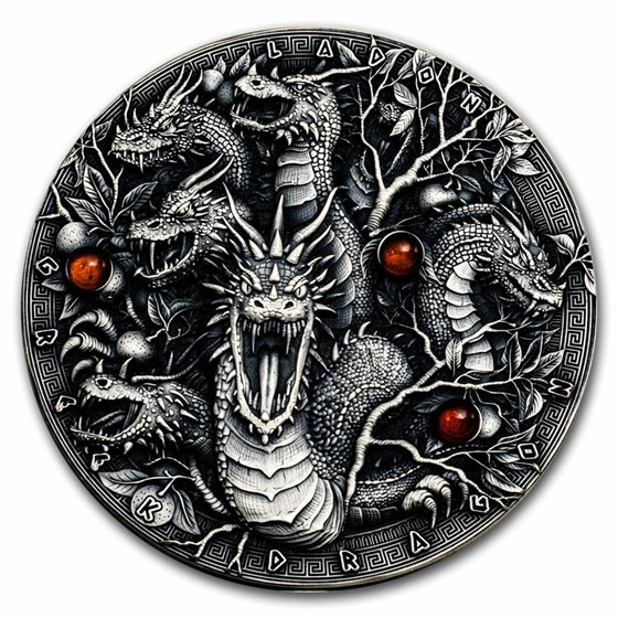 2022 Niue 2 oz Silver Antique Dragons (Greek Dragon - Ladon) 2022 Niue 2 oz Silver Antique Dragons (Greek Dragon - Ladon)