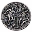 2022 Niue 2 oz Silver Antique Hermes and Mercury