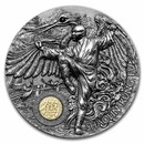 2022 Niue 2 oz Silver Antique Shaolin Kung Fu Crane